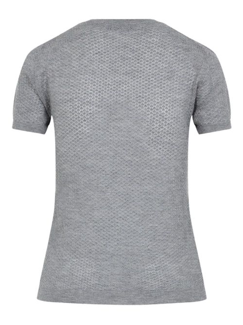 T-Shirt with Inlay Logo MIU MIU | MMLB3017NNF0031